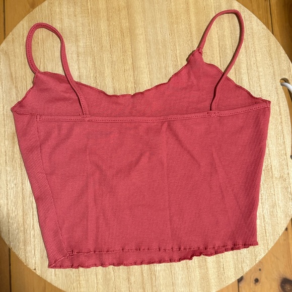 💙Pink Ribbed Crop Top - Picture 2 of 3